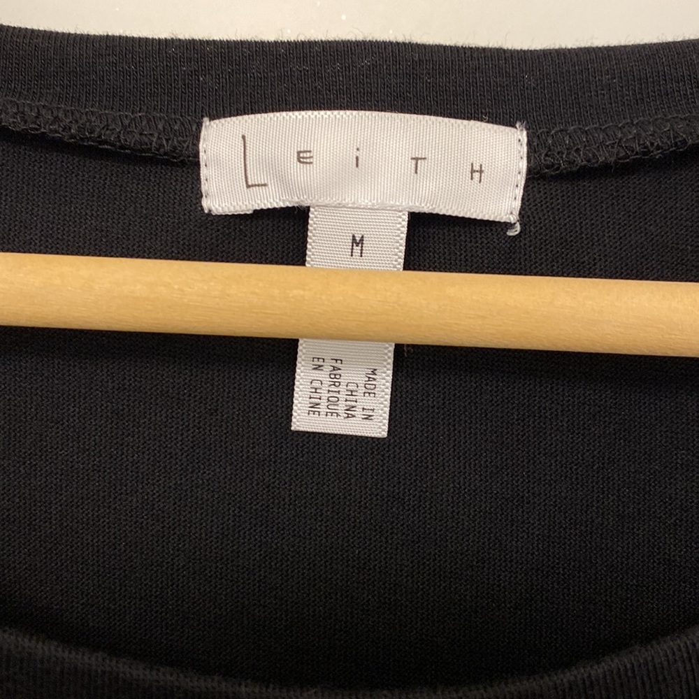 Leith Ruched Body Con Sleeveless Dress Black M - Picture 8 of 12